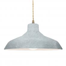 Justice Design Group CER-6265-CONC-ABRS-BEIG-TWST - Large Loft 1-Light Pendant