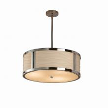 Justice Design Group PNA-9542-WAVE-CROM - Tribeca 24" Drum Pendant