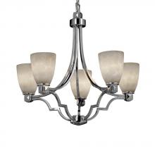 Justice Design Group CLD-8500-10-NCKL - Argyle 5-Light Chandelier