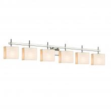 Justice Design Group PNA-8416-55-WAVE-NCKL - Union 6-Light Bath Bar