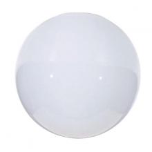 Satco Products Inc. 50/154 - Blown Glossy Opal Neckless Ball Shade; Diameter 10 inch; Opening 3-7/8 inch