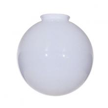 Satco Products Inc. 50/155 - Blown Glossy Opal Ball Shade; Diameter 12 inch; Fitter 4 inch