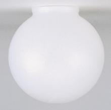 Satco Products Inc. 50/171 - Poly Globe Shade; 8 inch Diameter; 4 inch Lip Fitter