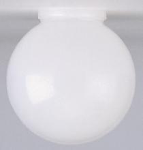 Satco Products Inc. 50/231 - White Poly Globe Shade; 6 inch Diameter; 3-1/4 inch Fitter