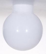 Satco Products Inc. 50/233 - White Poly Globe Shade; 6 inch Diameter; 3-11/64 inch Fitter