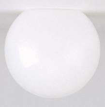 Satco Products Inc. 50/429 - White Neckless Poly Globe Shade; 6 inch Diameter; 3-3/8 inch Opening