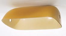 Satco Products Inc. 50/825 - Cased Pharmacy Glass Shade; Yellow Glass; Width 9 inch; Slip Side Holes 7/16 inch