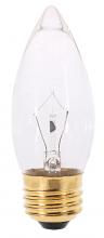 Satco Products Inc. A3593 - 60 Watt B11 Incandescent; Clear; 2500 Average rated hours; 650 Lumens; Medium base; 130 Volt; 2-Card