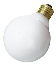 Satco Products Inc. A3645 - 40 Watt G25 Incandescent; Gloss White; 2500 Average rated hours; 187 Lumens; Medium base; 220 Volt