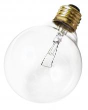 Satco Products Inc. A3648 - 40 Watt G25 Incandescent; Clear; 3000 Average rated hours; 360 Lumens; Medium base; 130 Volt