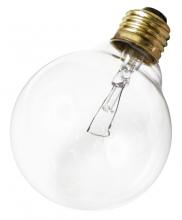 Satco Products Inc. A3649 - 60 Watt G25 Incandescent; Clear; 3000 Average rated hours; 650 Lumens; Medium base; 130 Volt