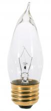 Satco Products Inc. A3665 - 40 Watt CA10 Incandescent; Clear; 2500 Average rated hours; 360 Lumens; Medium base; 130 Volt