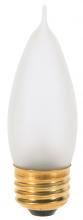 Satco Products Inc. A3668 - 40 Watt CA10 Incandescent; Frost; 2500 Average rated hours; 360 Lumens; Medium base; 130 Volt