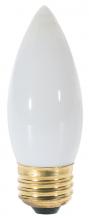 Satco Products Inc. A3699 - 60 Watt B11 Incandescent; White; 2500 Average rated hours; 520 Lumens; Medium base; 130 Volt