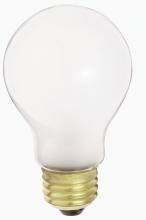 Satco Products Inc. S1711 - 40 Watt A19 Incandescent; Frost; 1500 Average rated hours; 340 Lumens; Medium base; 120 Volt; 4/Pack