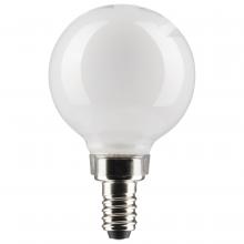 Satco Products Inc. S21203 - 3 Watt G16.5 LED; White; Candelabra base; 90 CRI; 400K; 120 Volt