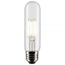 Satco Products Inc. S21344 - 5.5 Watt T10 LED; Clear; Medium base; 90 CRI; 2700K; 120 Volt