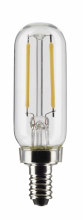 Satco Products Inc. S21340 - 2.8 Watt T6 LED; Clear; Candelabra base; 90 CRI; 2700K; 120 Volt