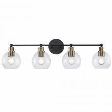 Trans Globe 22224 AG-BK - Vanity Lighting Antique Gold/Black