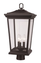 Trans Globe 50778 BK - Turlock 15" Postmount Lantern