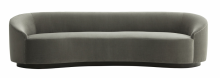 Arteriors Home 8032 - Turner Sofa Sharkskin Velvet Grey Ash