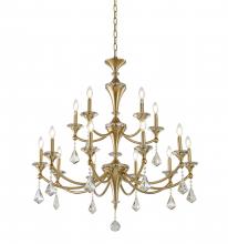 Bethel International LA41C36BR - Chandelier Satin Brass