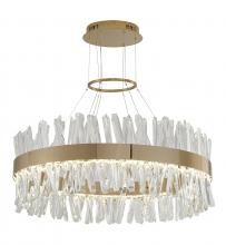 Bethel International LX61C32G - LED Chandelier Stainless Steel & Crystal