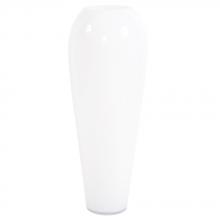 Howard Elliott 93065 - Hand Blown White Glass Oversized Vase - Large