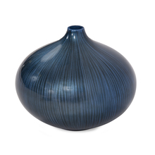 Howard Elliott 22077S - Arctic Blue Lacquered Wood Vase