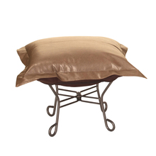 Howard Elliott 510-191 - Scroll Puff Ottoman Avanti Bronze Titanium Frame