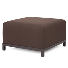 Howard Elliott 902-202 - Axis Ottoman Sterling Chocolate Slipcover (Cover Only)