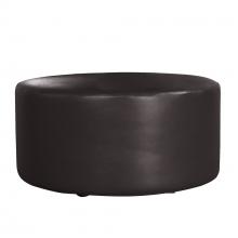 Howard Elliott Q132-064 - Universal Round Ottoman Atlantis Black