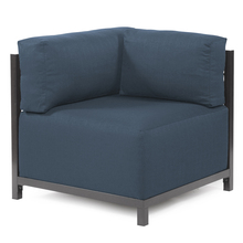 Howard Elliott K921T-230 - Howard Elliott Sterling Indigo Axis Corner Chair - Titanium Frame