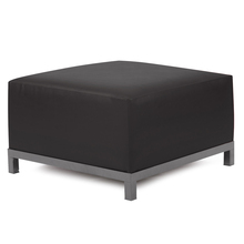 Howard Elliott Q902-064 - Axis Ottoman Atlantis Black Slipcover (Cover Only)