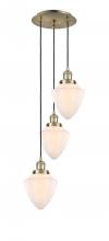 Innovations Lighting 113F-3P-AB-G661-7 - Bullet - 3 Light - 14 inch - Antique Brass - Cord hung - Multi Pendant