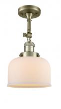 Innovations Lighting 201F-AB-G71-LED - Bell - 1 Light - 8 inch - Antique Brass - Semi-Flush Mount