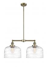 Innovations Lighting 209-AB-G713-L - Bell - 2 Light - 21 inch - Antique Brass - Stem Hung - Island Light