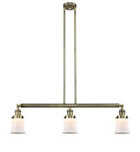 Innovations Lighting 213-AB-G181S - Canton - 3 Light - 39 inch - Antique Brass - Stem Hung - Island Light