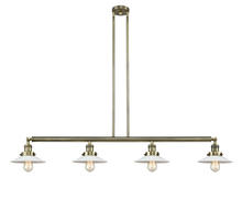 Innovations Lighting 214-AB-G1-LED - Halophane - 4 Light - 53 inch - Antique Brass - Stem Hung - Island Light