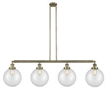 Innovations Lighting 214-AB-G202-10-LED - Beacon - 4 Light - 54 inch - Antique Brass - Stem Hung - Island Light