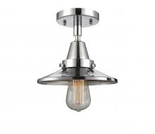 Innovations Lighting 447-1C-PC-M7-LED - Railroad - 1 Light - 8 inch - Polished Chrome - Flush Mount