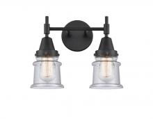 Innovations Lighting 447-2W-BK-G184S - Canton - 2 Light - 14 inch - Matte Black - Bath Vanity Light