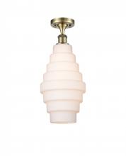 Innovations Lighting 516-1C-AB-G671-8 - Cascade - 1 Light - 8 inch - Antique Brass - Semi-Flush Mount