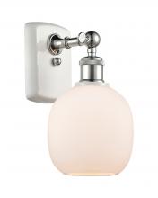 Innovations Lighting 516-1W-WPC-G101 - Belfast - 1 Light - 6 inch - White Polished Chrome - Sconce