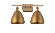 Innovations Lighting 516-2W-BB-MBD-75-BB - Bristol - 2 Light - 18 inch - Brushed Brass - Bath Vanity Light