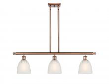 Innovations Lighting 516-3I-AC-G381 - Castile - 3 Light - 36 inch - Antique Copper - Cord hung - Island Light