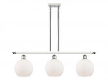 Innovations Lighting 516-3I-WPC-G121 - Athens - 3 Light - 36 inch - White Polished Chrome - Cord hung - Island Light