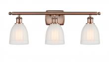 Innovations Lighting 516-3W-AC-G441 - Brookfield - 3 Light - 26 inch - Antique Copper - Bath Vanity Light