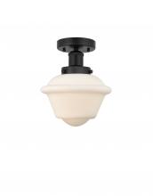 Innovations Lighting 616-1F-BK-G531 - Oxford - 1 Light - 7 inch - Matte Black - Semi-Flush Mount