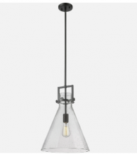 Innovations Lighting 411-1SL-BK - Newton - 1 Light - Matte Black - Pendant